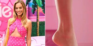 Margot Robbie asegura que la escena del pie arqueado de "Barbie" le costó ocho tomas