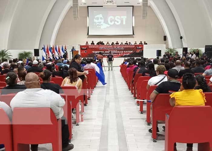 Foto: CST elige nuevo Ejecutivo Nacional para el periodo 2023-2025, en el décimo cuarto Congreso de la Central Sandinista de Trabajadores /TN8