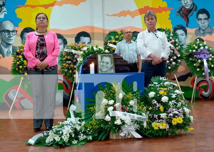 Foto: Homenaje póstumo a Rosa Argentina López revolucionaria y artista nicaragüense, que hoy deja un gran legado de amor y firme convicción/TN8