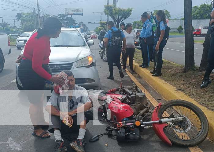 Foto: Accidente de tránsito en Carretera Norte, Managua / TN8