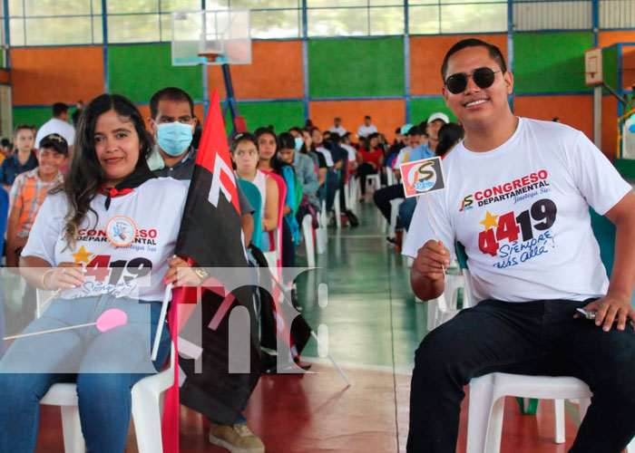 Con júbilo y orgullo jóvenes de Jinotega participan del congreso Orgullo Sandinista, que se celebra en preparación al 44/19.