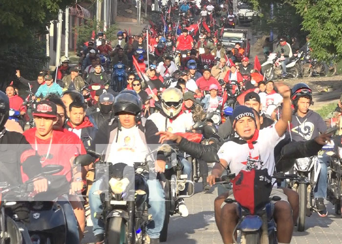 Foto: Caravana para celebrar el 44/19 en Estelí