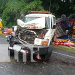 Brutal accidente en carretera Ticuantepe hacia La Concha deja cinco lesionados