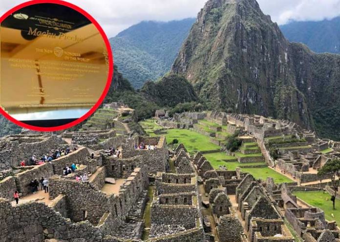 Se roban placa de oro de Machu Picchu