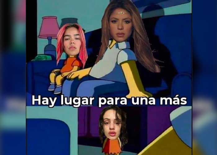 Memes de Shakira, Rosalía y Karol G