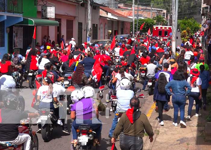Caminata en celebración del 19 de julio en Matagalpa y Somoto
