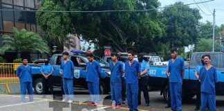 Foto: Conferencia policial en Managua / TN8