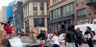 Cientos de personas crean disturbios durante un evento de streamer en Nueva York