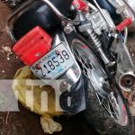 Motociclista se "palma" en brutal accidente en carretera San Gregorio, Diriamba