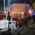 Menor de trece años pierde la vida tras ser arrollado por un camión en Managua