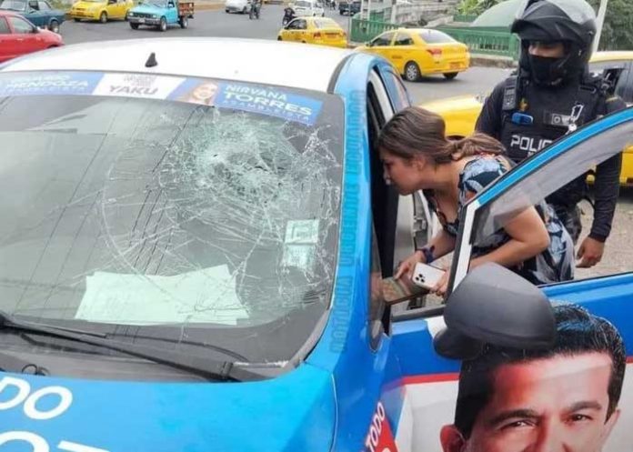 Fotos: Luego del asesinato de Fernando Villavicencio, atacan a balazos a una candidata al parlamento en Ecuador / Cortesía