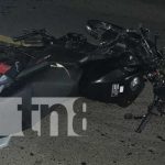 Peatón y motociclista protagonizan accidente en el barrio "El Recreo", Managua