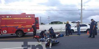 Motociclista la miró "pálida" tras adelantar e impactar contra microbús en Diriamba