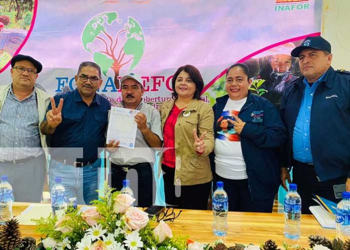 Foto: Firman convenio para el desarrollo de iniciativas forestales en Somoto, Madriz / TN8