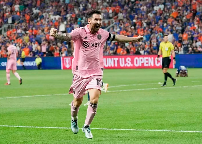 Foto: Fervor por Messi en Estados Unidos: Debut en MLS gratuito en Times Square  /  Cortesía 