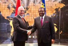 Presidente de Cuba concluye exitosa gira por África en Namibia