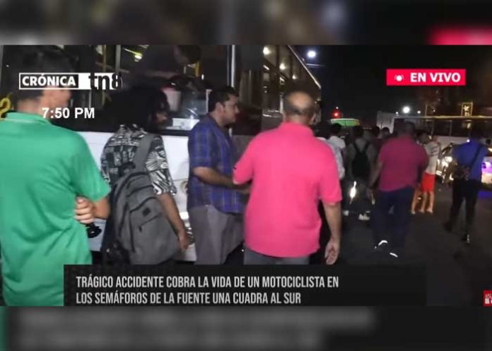 Foto: Una persona muere luego de ser impactado por un vehículo en La Fuente, Managua