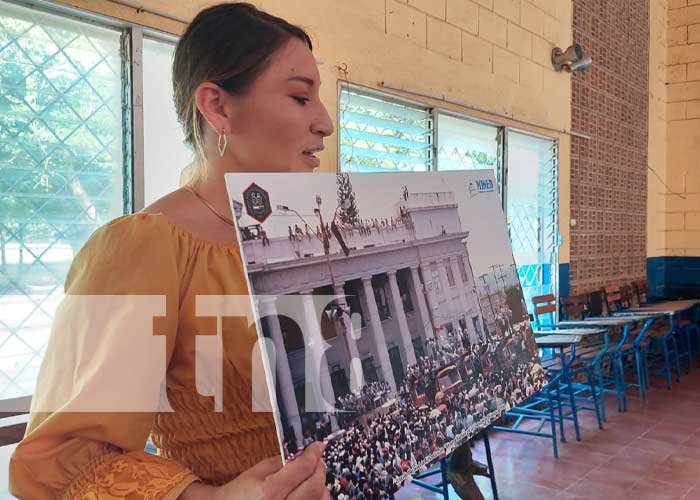 Estudiantes en Somoto participan en exposición de la Cruzada Nacional de alfabetización