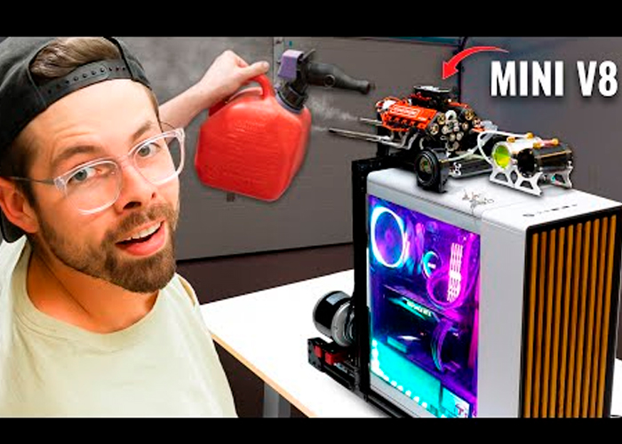 ¡De locura! Youtuber construye su propio PC gaming a base de gasolina
