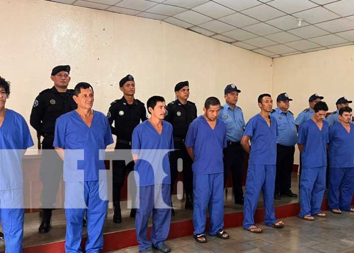 Policía Nacional pone tras las rejas a supuestos delincuentes en Nicaragua