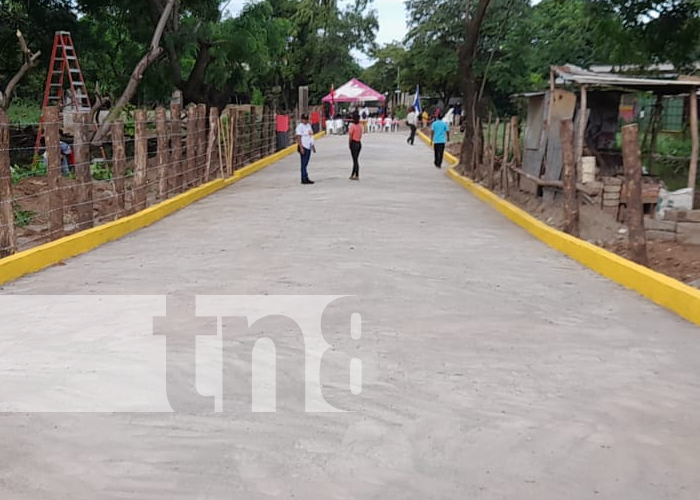 Foto: Nueva calle construida para beneficio de más de 3 mil pobladores en barrio nandaimeño / TN8 