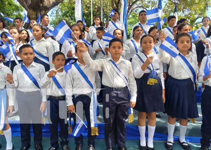 Foto: Nicaragua realizó el lanzamiento de las celebraciones Patrias 2023, con la participación de autoridades educativas y estudiantes / TN8