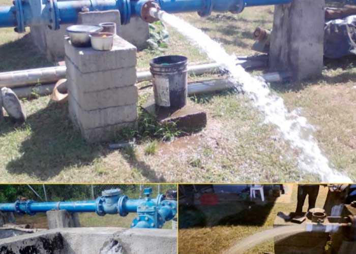ENACAL rehabilita sistema de agua en el sector El Litoral, municipio de Diriamba