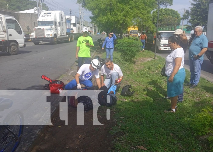 Foto: Accidente tras invasión de carril en Carretera Norte, Managua / TN8