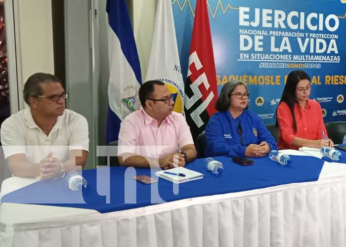 Foto: Anuncian el 3er Ejercicio Nacional Multiamenazas en Nicaragua / TN8