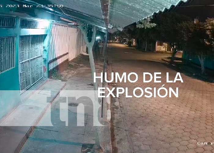 Foto:Explosión en una vivienda del Barrio Ducuali, en Managua, causó asombro a los habitantes de esta localidad/TN8