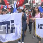 Foto: Celebración de la JS en las calles de Estelí / TN8