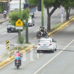 Foto: Imprudencias viales en Managua / TN8
