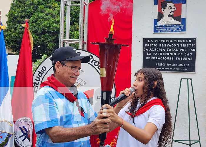 Foto: Celebración de la Juventud Sandinista en las calles de León / TN8
