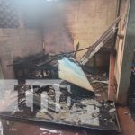 Foto: Incendio en una vivienda de Villa Progreso, Managua / TN8