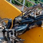 Accidente de tránsito deja daños materiales en dos motos en Wiwilí
