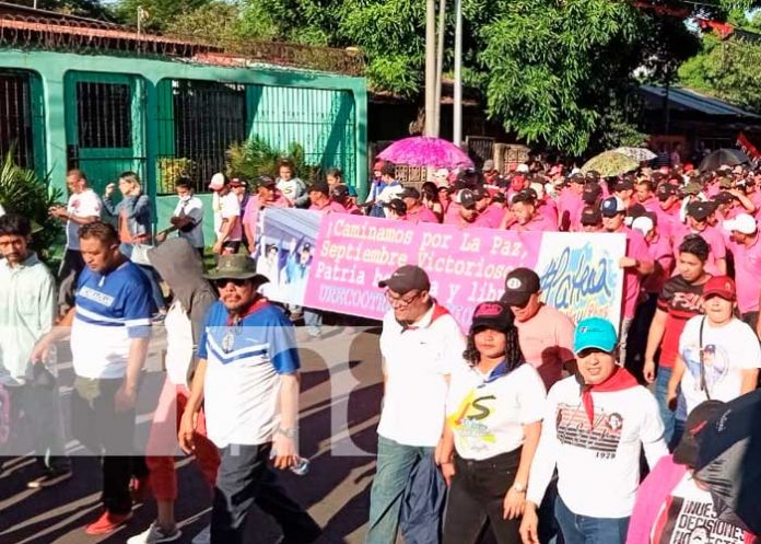 Foto: Nicaragüenses se unen en una caminata patriótica para concluir el mes de septiembre/TN8