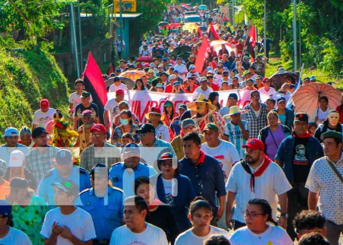 Foto: Nicaragua se llena de orgullo en caminata en Homenaje a Rigoberto López Pérez / TN8