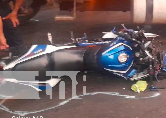 Foto: ¡Trágico accidente en Muy Muy! Motociclista fallece tras impactar con cabezal/TN8