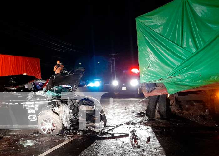 Foto: Fuerte colisión en Tipitapa /TN8