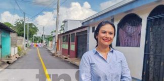 Seis nuevas cuadras pavimentadas en Managua