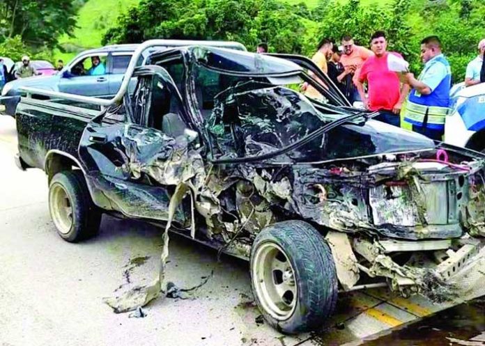Foto: Aparatoso accidente de tránsito en Honduras/TN8