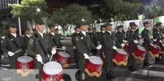 Realizan prácticas para lo que será el desfile militar en Managua