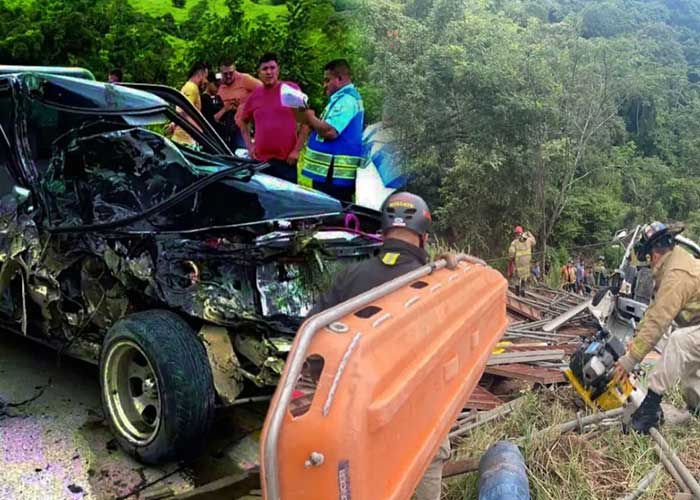 Foto: Aparatoso accidente de tránsito en Honduras/TN8