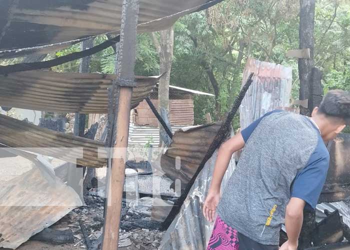 Foto: Incendio en una vivienda de Cárdenas, Rivas / TN8