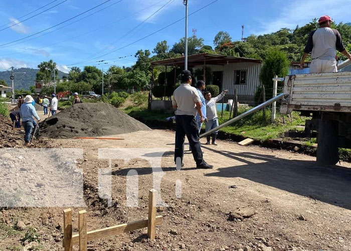 Foto: Mejoramiento de calles en barrios de Jinotega / TN8