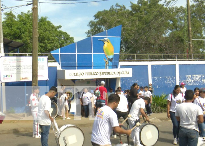 Foto: Celebración de la patria en el Distrito III de Managua / TN8
