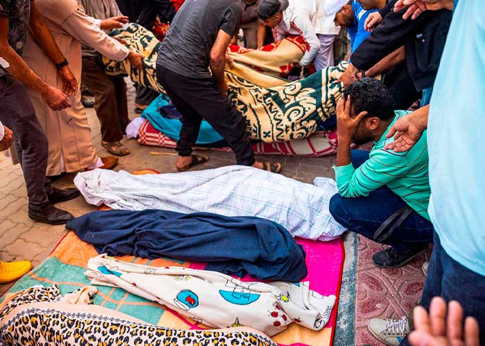 En Marruecos un pueblo del Atlas llora a sus muertos 