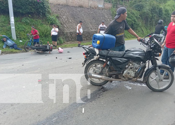 Foto: Fuerte choque en un empalme ubicado en Jinotega / TN8