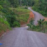 Foto: Reparación de carretera en Los Pinares, Siuna / TN8