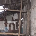 Histórica vivienda en Estelí sucumbe ante fuerte lluvia: el techo colapsa sin heridos